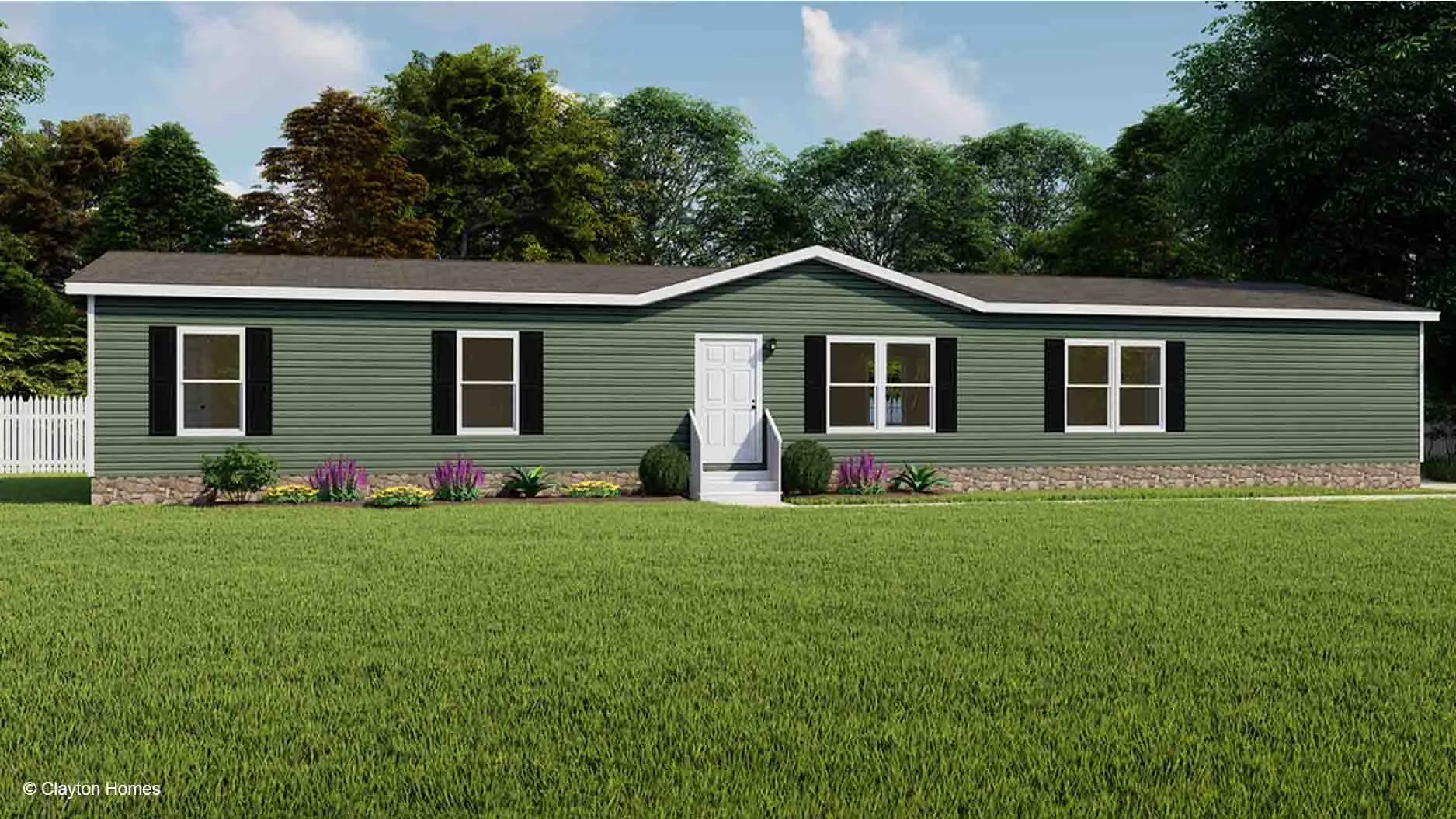 Clayton Appalachia The Eagle 76 Double Wide Rendering