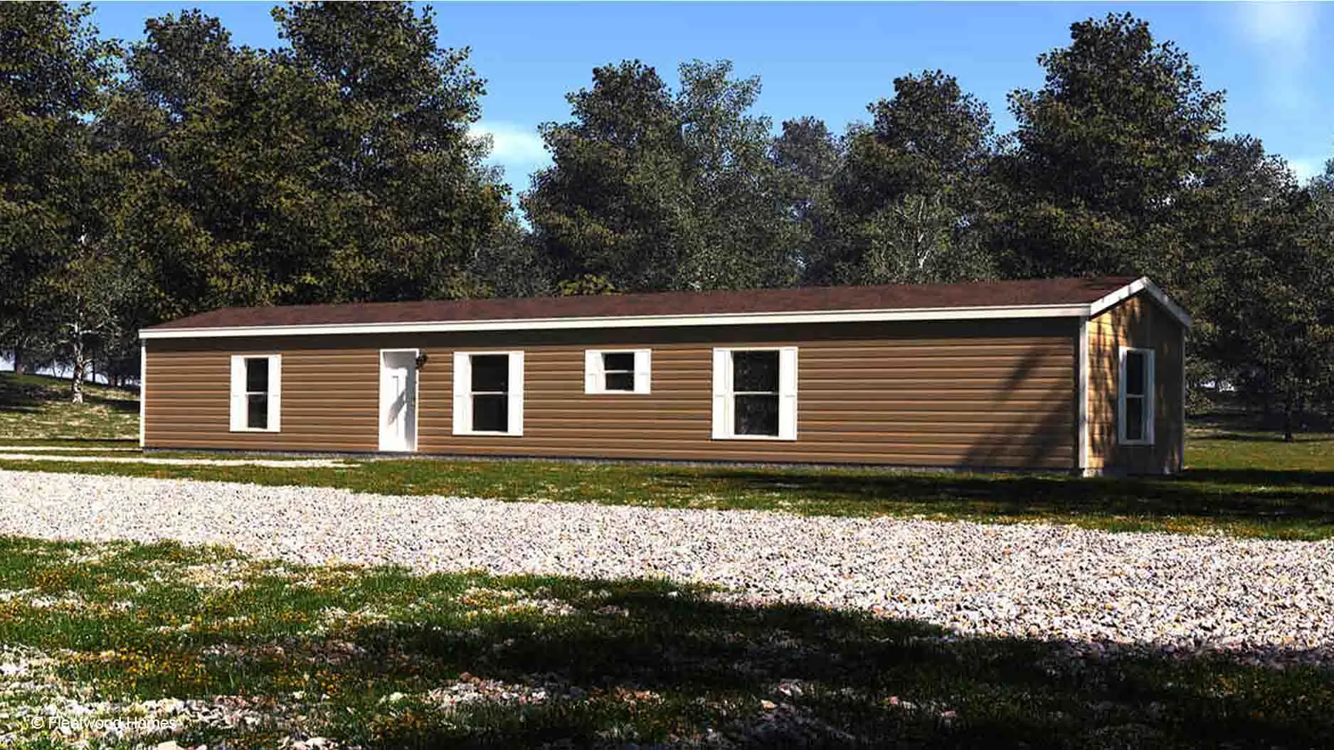 Fleetwood Berkshire 1672L Single Wide Rendering