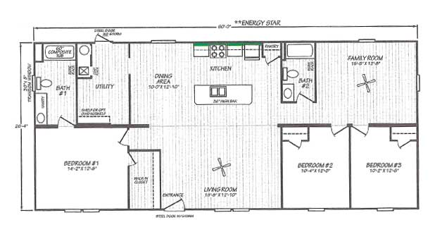Limited II floor plan - Fleetwood Homes